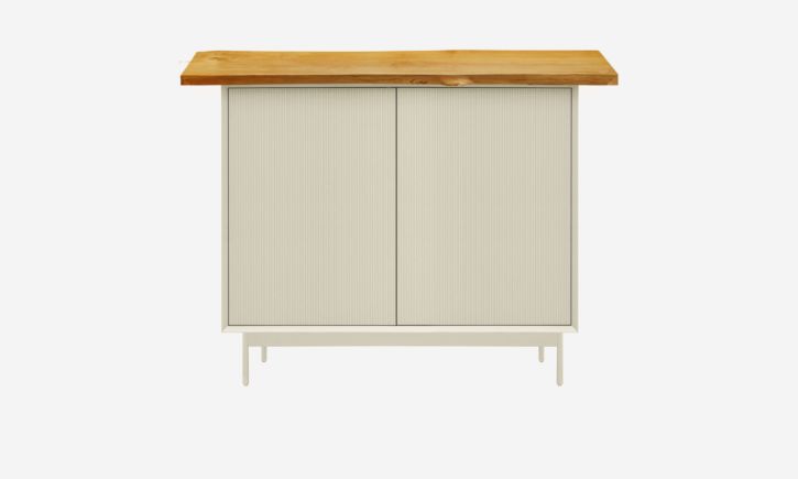 Product photo of Graye Sideboard in Off-White with Indonesian Teak Ralph.