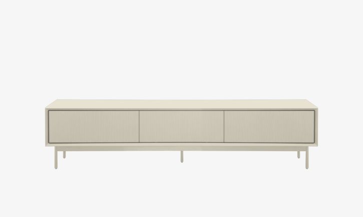Product Photo of Graye TV Console 1.8m Front View in Off-White.