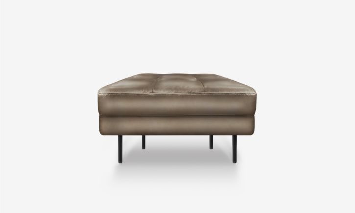 Arya Ottoman - Leather - Rio Earth