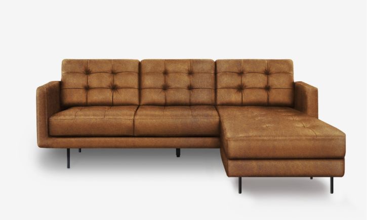 Arya Reversible L- Shaped Sofa - Chester Cocoa