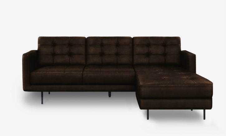 Arya Reversible L- Shaped Sofa - Chester Walnut