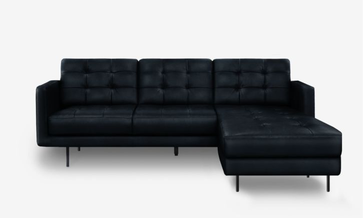Arya Reversible L- Shaped Sofa - Indigo