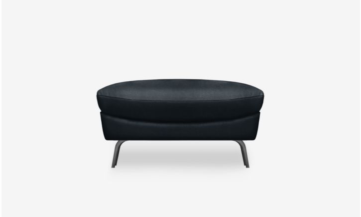 Ashby Ottoman - Raw Black