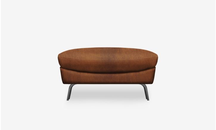 Ashby Ottoman - Raw Caramel