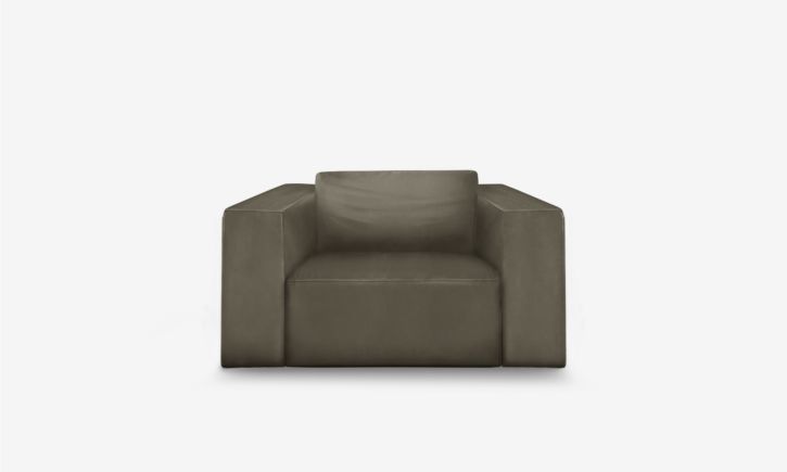 Beaumont Recliner Armchair - Leather - Brianne Gray