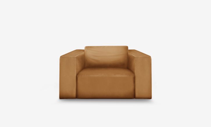 Beaumont Recliner Armchair - Leather - Brianne Nude