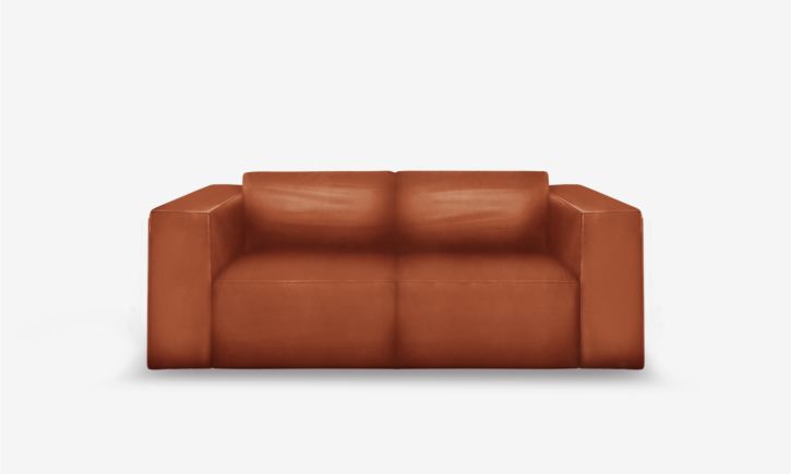 Beaumont 2 Seater Recliner Sofa - Leather - Brianne Cognac