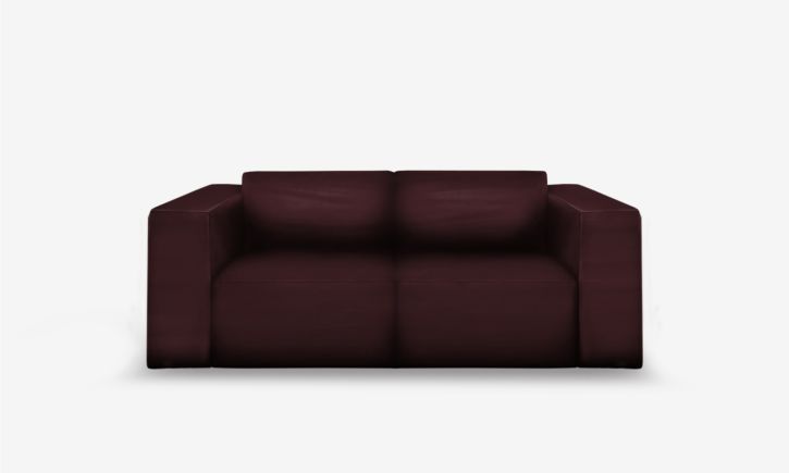 Beaumont 2 Seater Recliner Sofa - Leather - Brianne Raven
