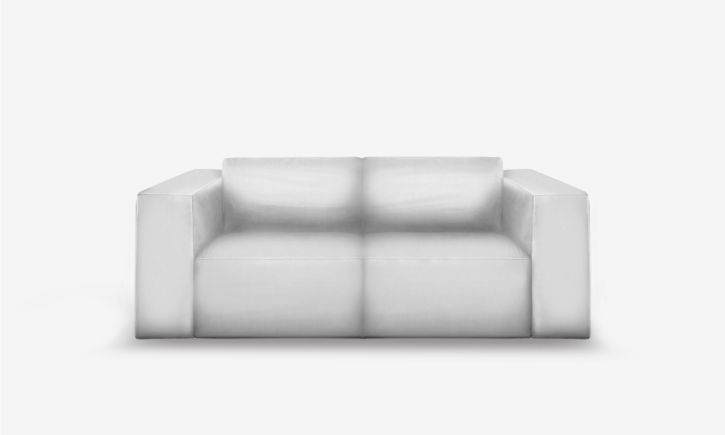 Beaumont 2 Seater Recliner Sofa - Leather - Brianne White