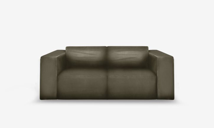 Beaumont 2 Seater Recliner Sofa - Leather - Vedura Sesame