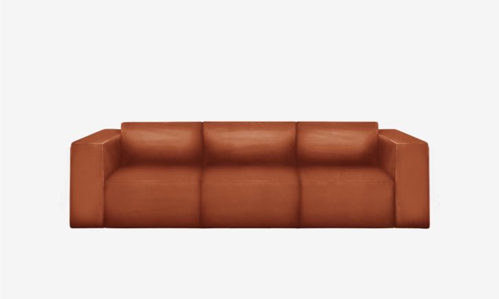 Beaumont 3 Seater Recliner Sofa - Leather - Brianne Cognac