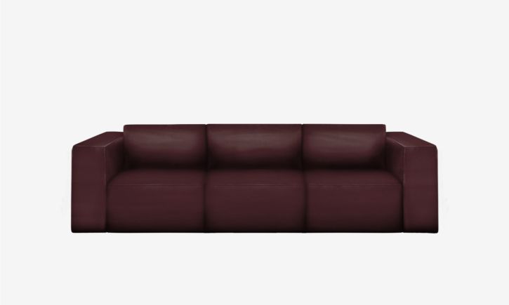 Beaumont 3 Seater Recliner Sofa - Leather - Brianne Raven