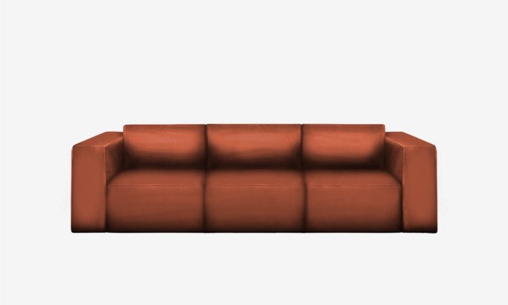 Beaumont 3 Seater Recliner Sofa - Leather - Vedura Copper