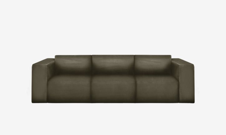 Beaumont 3 Seater Recliner Sofa - Leather - Vedura Sesame
