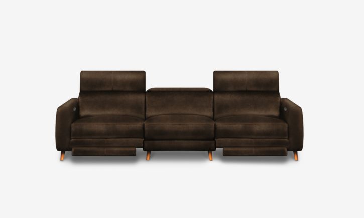 Hampton 4 Seater Sofa - Chester Walnut