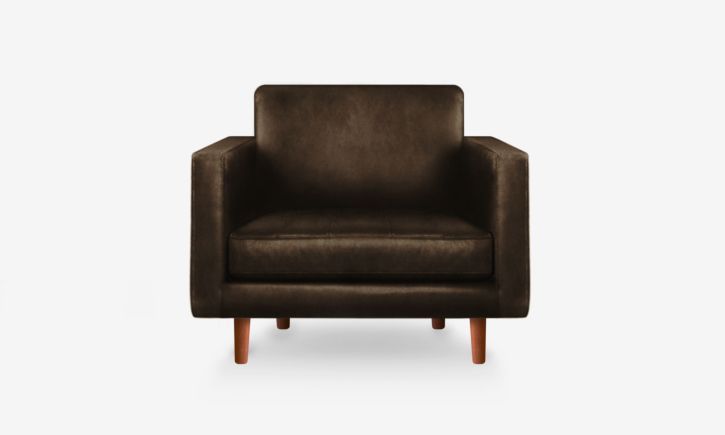 Hugh Armchair - Leather - Chester Walnut