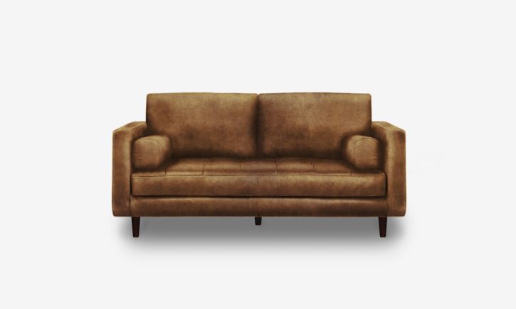 Hugh 2 Seater Sofa - Leather - Chester Cocoa