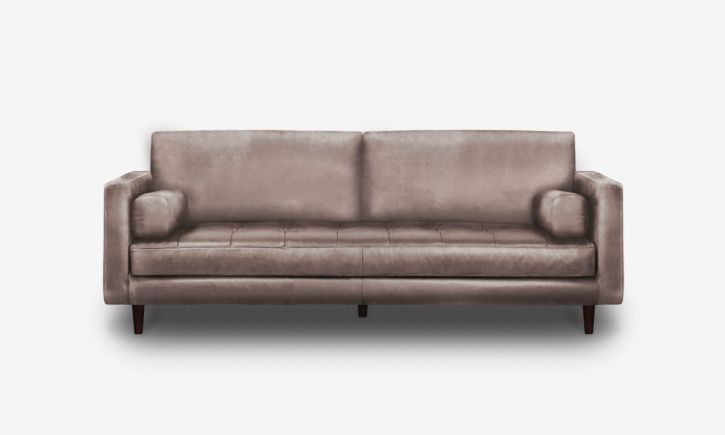 grey and sanders hugh 3 seater sofa in chester haze frontview