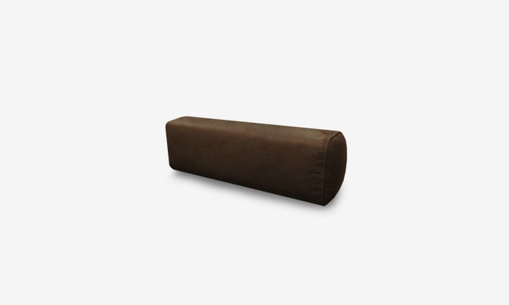 Hugh Bolster Cushion - Leather - Chester Walnut