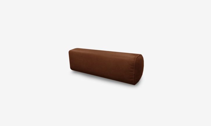 Hugh Bolster Cushion - Leather - Natural Brown