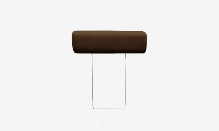 Hugh Headrest - Leather - Natural Chocolate