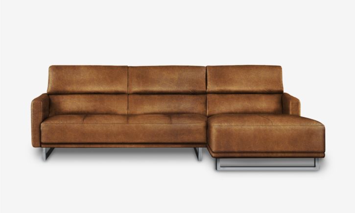Maison L- Shaped Lounge Sofa - Chester Cocoa (As-Is) Set A