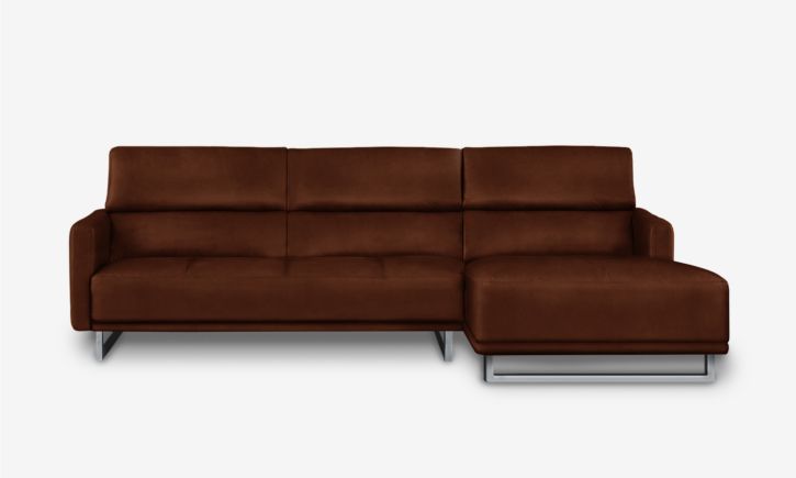Maison L- Shaped Lounge Sofa - Natural Brown
