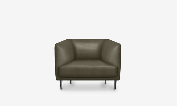 Milton Armchair - Leather - Vedura Sesame