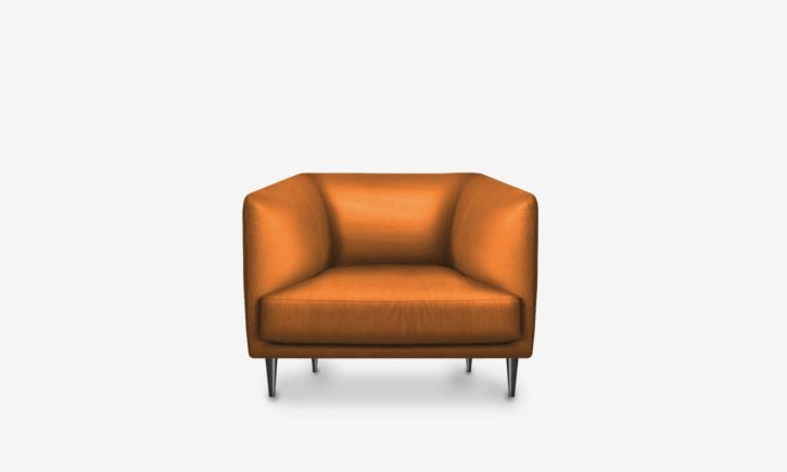Milton Armchair - Leather - Vedura Tan