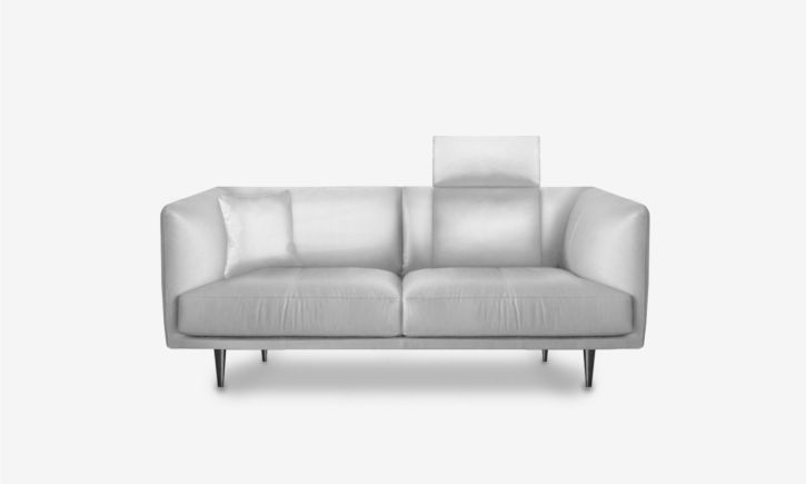Milton 2.5 Seater Sofa - Leather - Brianne White