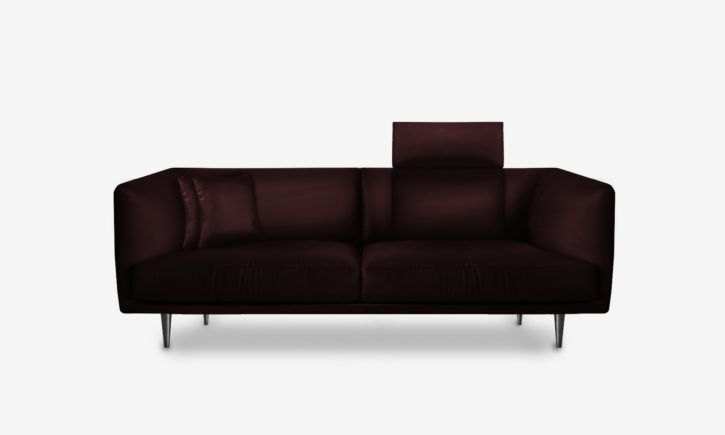 Milton 3 Seater Sofa - Leather - Brianne Raven