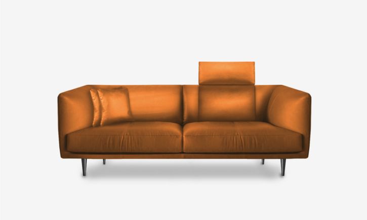 Milton 3 Seater Sofa - Leather - Vedura Tan