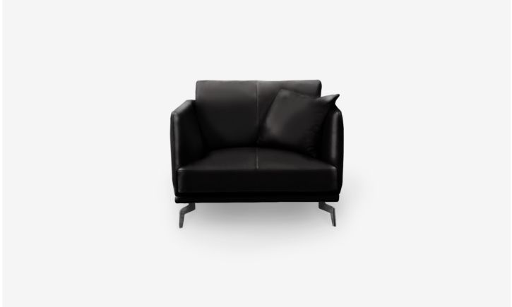 Portage Armchair - Leather - Brianne Black