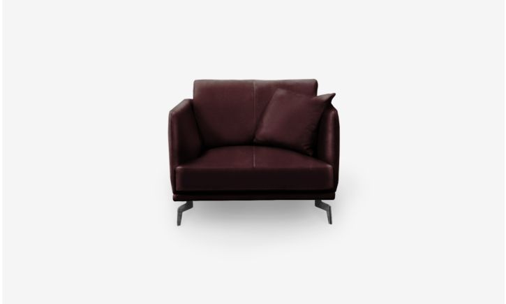 Portage Armchair - Leather - Brianne Raven
