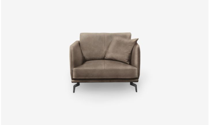 Portage Armchair - Leather - Satine Taupe
