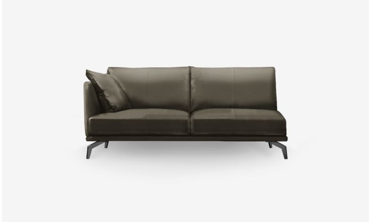 Portage Side 2.5 Seater Sofa - Leather - Brianne Gray