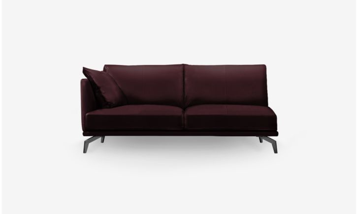 Portage Side 2.5 Seater Sofa - Leather - Brianne Raven