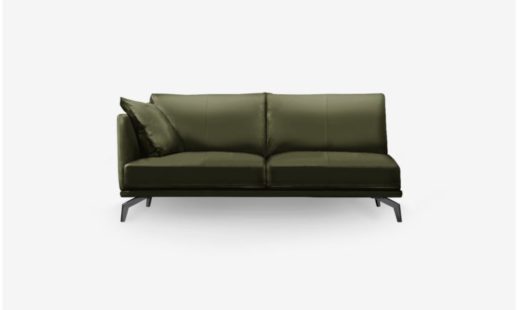 Portage Side 2.5 Seater Sofa - Leather - Satine Olive