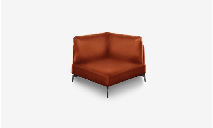 Portage Corner Sofa - Leather - Brianne Cognac