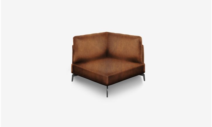 Portage Corner Sofa - Leather - Raw Caramel