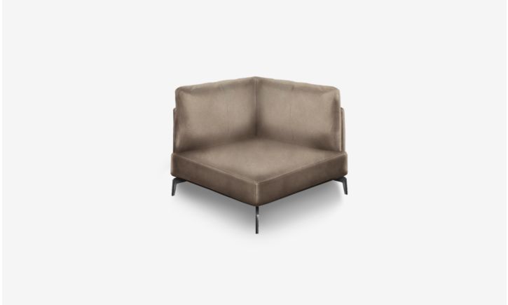 Portage Corner Sofa - Leather - Satine Taupe