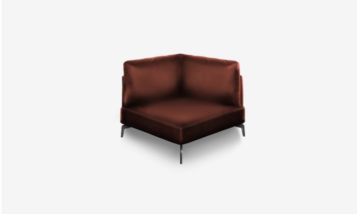 Portage Corner Sofa - Leather - Vedura Copper