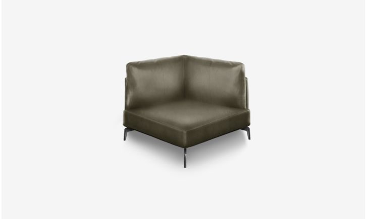 Portage Corner Sofa - Leather - Vedura Sesame