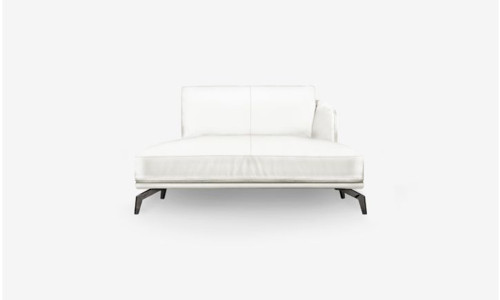 Portage Lounge Sofa - Leather - Brianne White