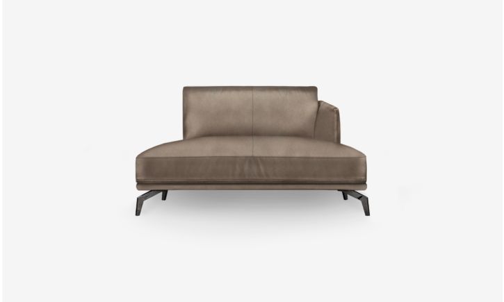 Portage Lounge Sofa - Leather - Satine Taupe