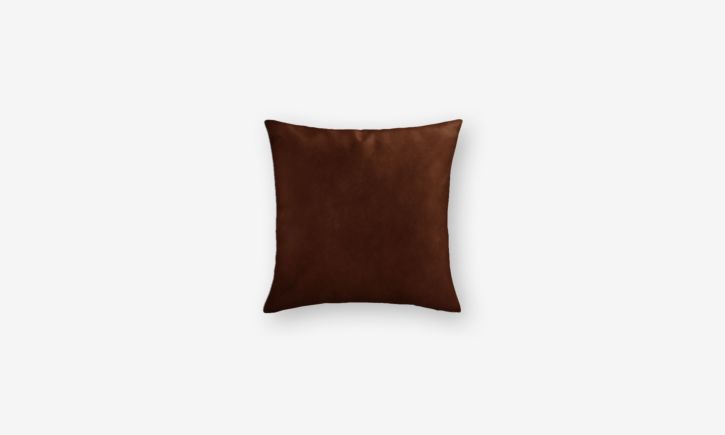 Simple Leather Cushion - Natural Brown
