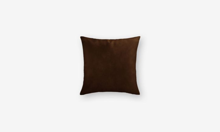 Simple Leather Cushion - Natural Chocolate