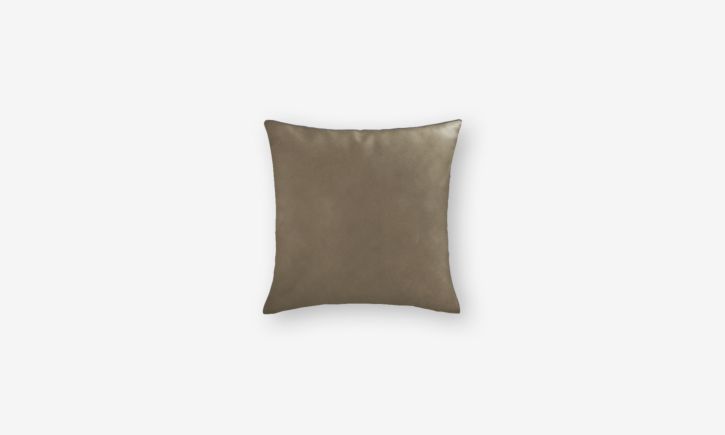 Simple Leather Cushion - Rio Titanium