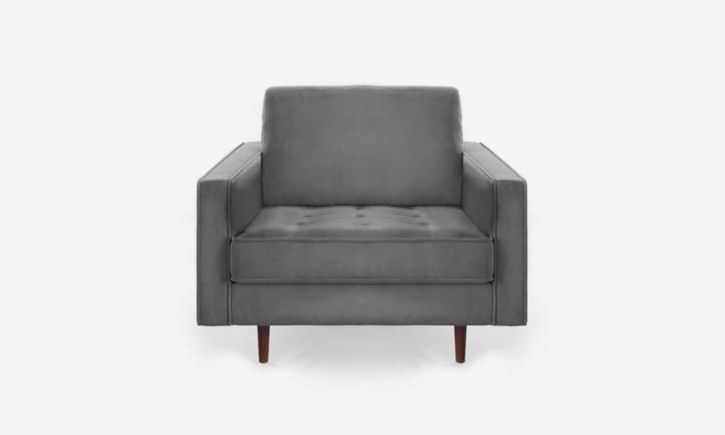 Hugh 1 Seater Sofa - Velvet