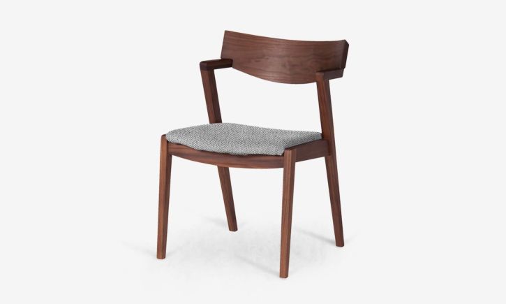 Kinsey Dining Chair - Walnut, Nude (As-Is) Set B
